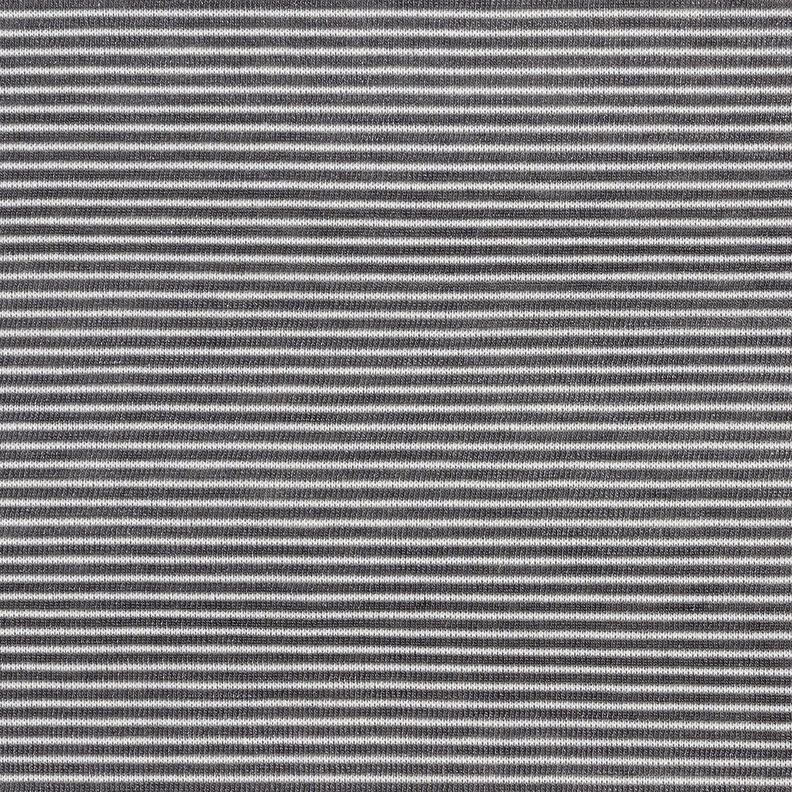 Feinstrick schmale Streifen – altsilber/weiss,  image number 1