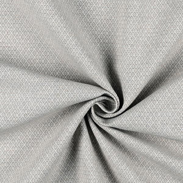Möbelstoff Jacquard Miniraute – hellgrau | Reststück 50cm
