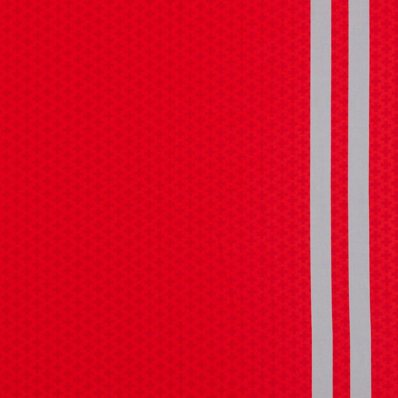 French Terry Sommersweat Bordürenstoff Einmal Notarzt sein – rot/silbergrau, image number 1