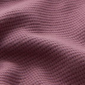 Mini Baumwoll-Waffeljersey Uni – aubergine, 