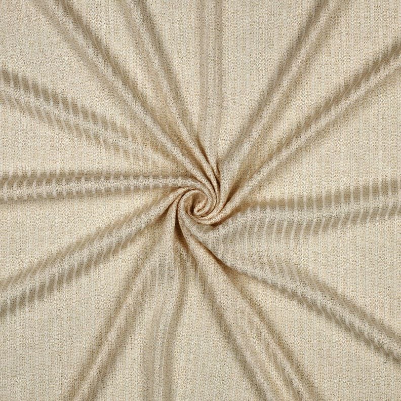 Rippenstrick Lurex – wollweiss/gold metallic, image number 1