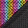 Folienjersey Meerjungfrau-Schuppen Regenbogen – schwarz/farbmix,  thumbnail number 4