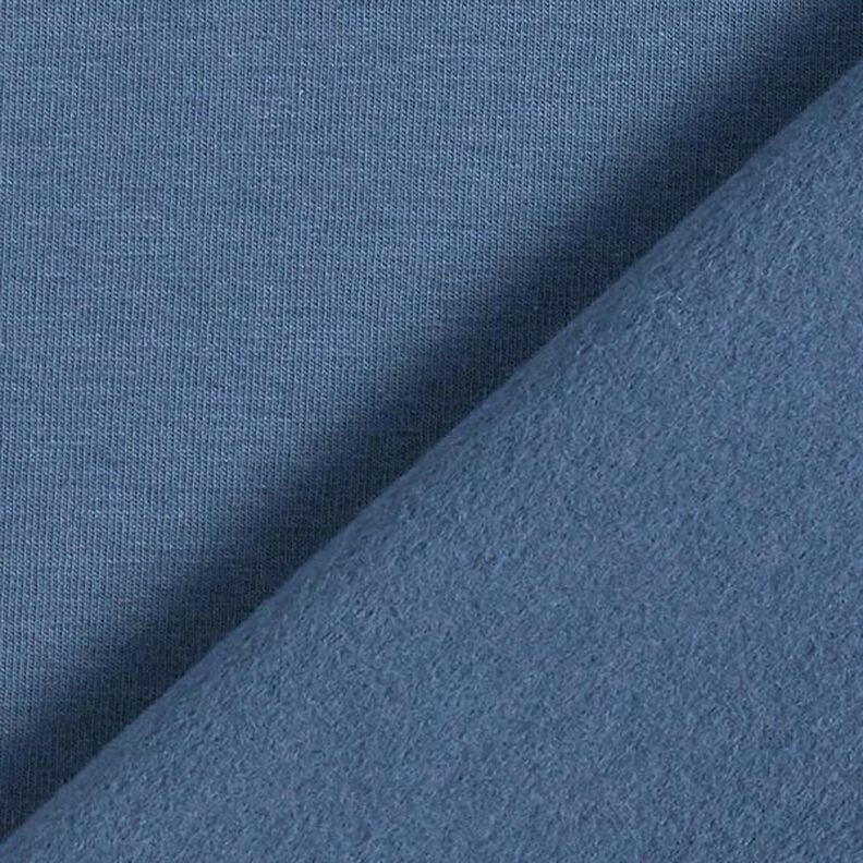 Leichter Baumwollsweat Uni – jeansblau, image number 5