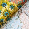Beschichtete Baumwolle Blumenmeer – ozeanblau/terracotta,  thumbnail number 5