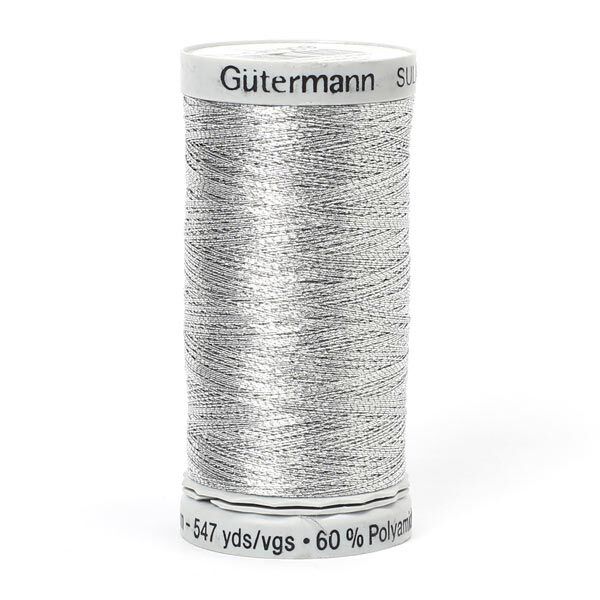 Metallic Metalleffektfaden (7009) | 500 m | Gütermann - silber, image number 1