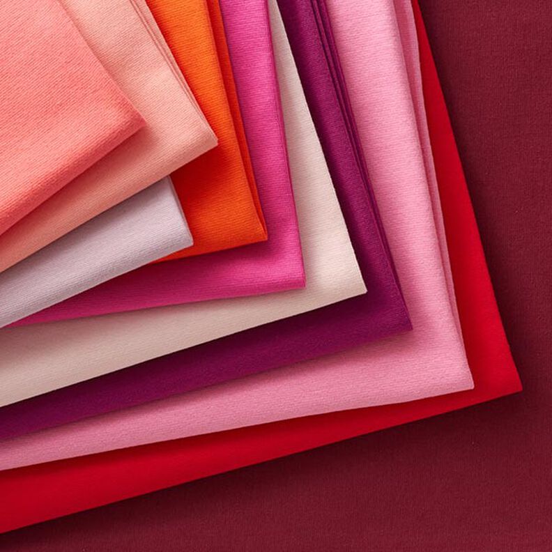 Bündchenstoff Uni – rosa,  image number 4