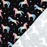 Baumwolljersey Regenbogen Einhörner Digitaldruck | Poppy Fabrics – schwarz,  thumbnail number 4