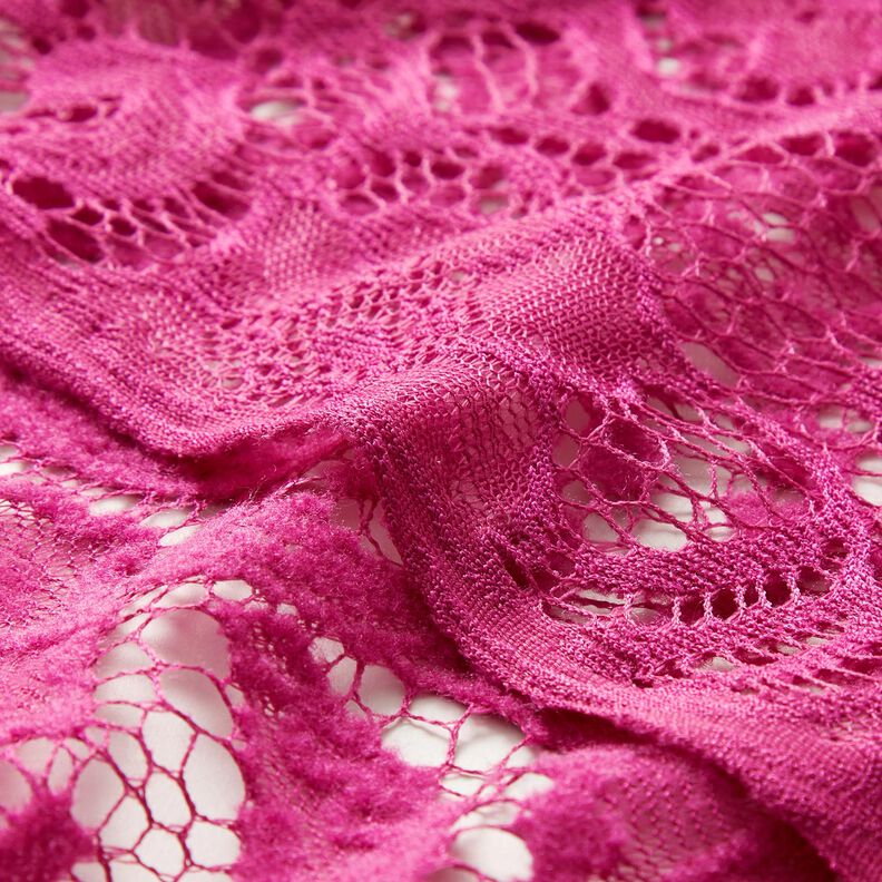 Bouclé-Spitze Blumen – intensiv pink,  image number 5