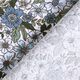 Baumwollpopeline Blumenmeer – wollweiss/jeansblau,  thumbnail number 4