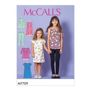 Mädchentop | Kleid | Leggings | McCalls 7709 | 128-152, 