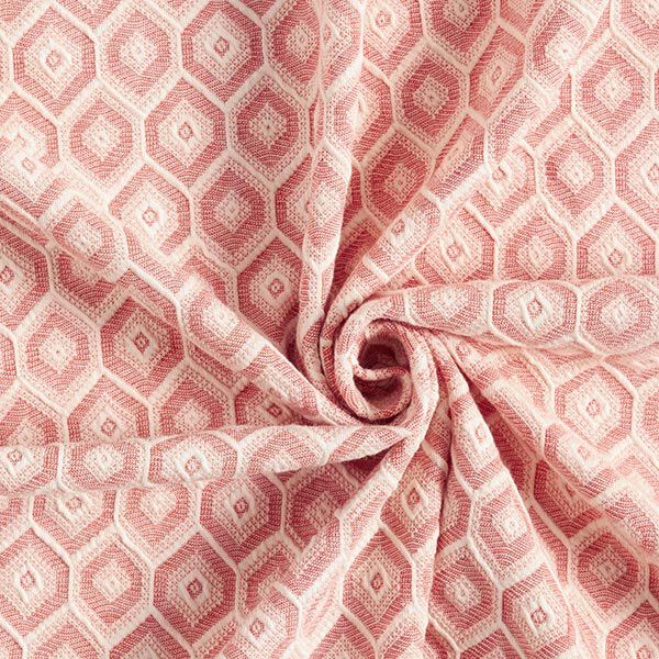 Strickjacquard Rauten – koralle, image number 3