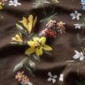 Viskosejersey kleine Blümchen – dunkelbraun/feuerrot,  thumbnail number 2