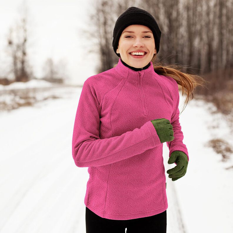 Antipilling Fleece – intensiv pink,  image number 7