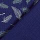 GOTS Musselin/ Doppel-Krinkel Gewebe Federn | Tula – marineblau,  thumbnail number 4