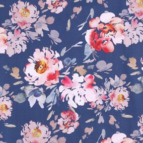 Softshell Blumen – indigo/rosa, 
