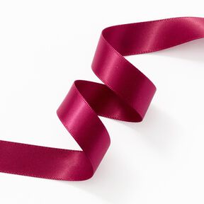 Satinband [15 mm] – bordeauxrot, 
