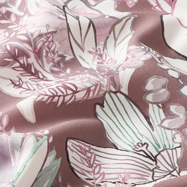 Outdoorstoff Aquarell Blüten – beere, image number 2
