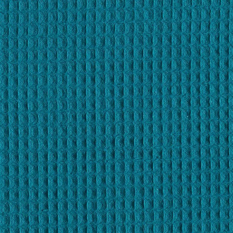Waffelpiqué – petrol,  image number 1