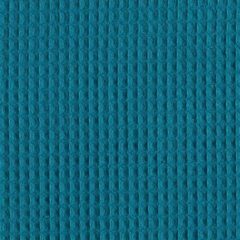 Waffelpiqué – petrol, image number 1