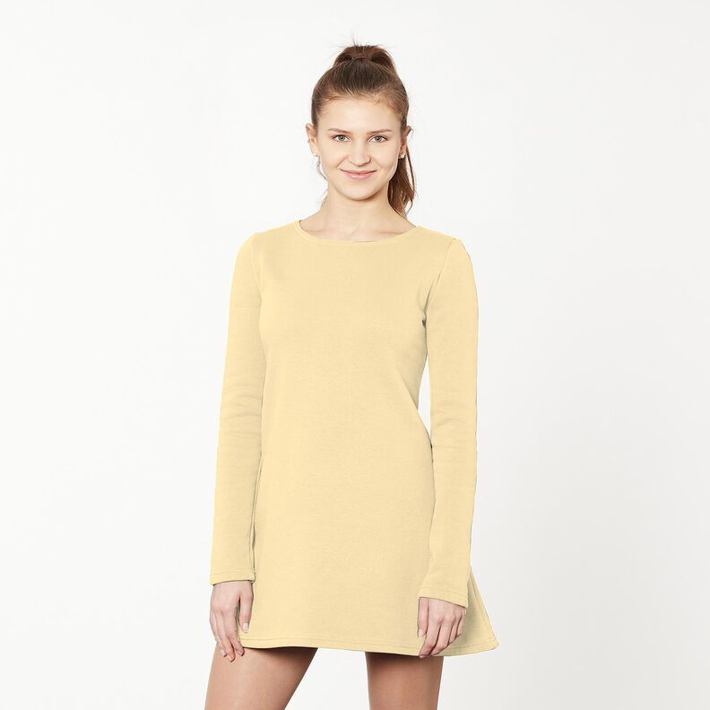 Leichter French Terry Uni – vanillegelb, image number 10