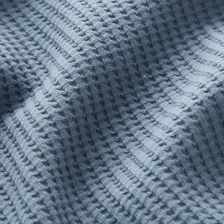 Baumwoll-Waffeljersey Uni – jeansblau, 