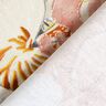 Dekostoff Halbpanama bunte Korallen – helltaupe/aquablau,  thumbnail number 4