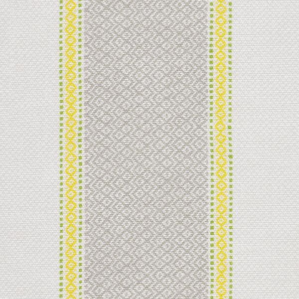 Outdoorstoff Canvas Streifen – grau/gelb,  image number 6