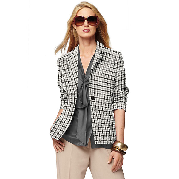 Wollmix Hahnentritt Tricolor – grau/schwarz, image number 6