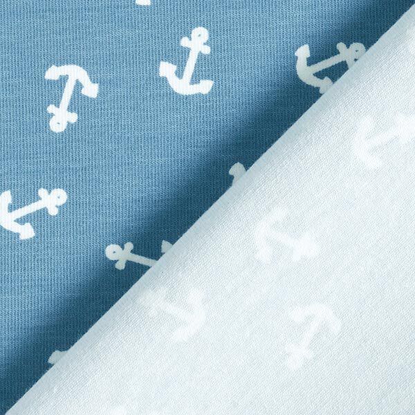 Baumwolljersey kleine Anker – hellblau/weiss, image number 4