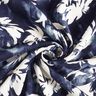 Viskosestoff aquarelle Wildrosen – marineblau/wollweiss,  thumbnail number 3