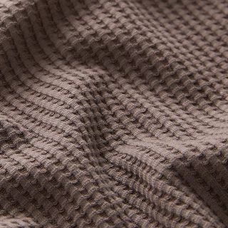 Baumwoll-Waffeljersey Uni – hellbraun, 
