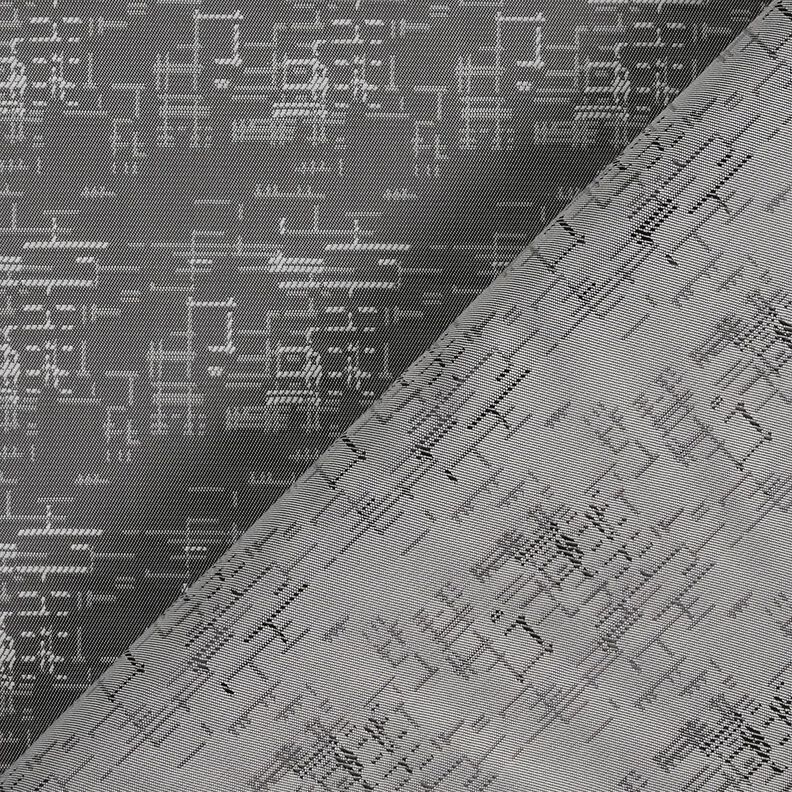 Futterstoff Jacquard Gittermuster – grau,  image number 4