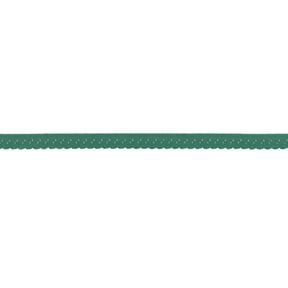 Elastisches Einfassband Spitze [12 mm] – wacholdergrün, 