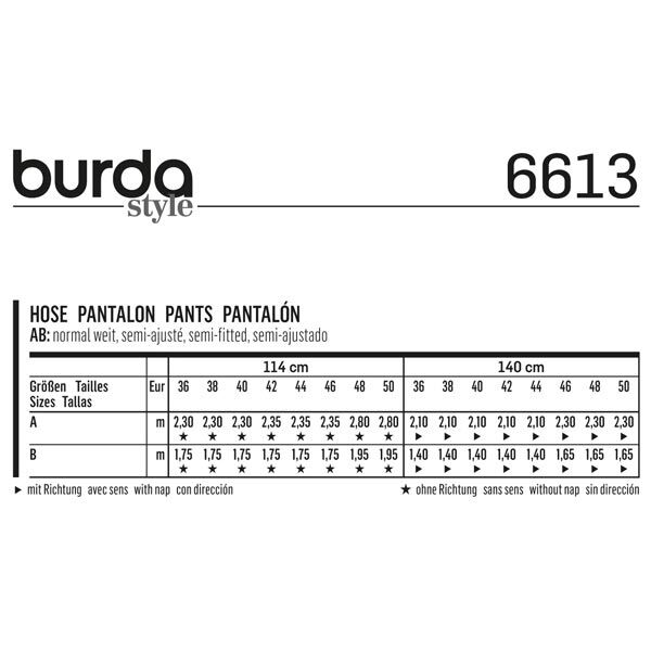 Hose | Burda 6613 | 36-50,  image number 8