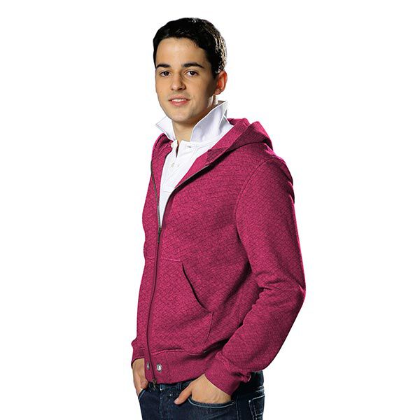 Stepp Jersey – himbeerrot | Reststück 100cm