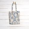 Dekostoff Halbpanama Mandala – blau,  thumbnail number 7