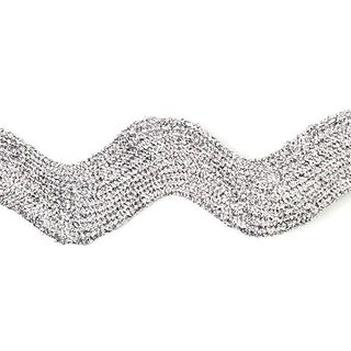 Zackenlitze Lurex [40 mm] - silber, 