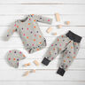 Baumwolljersey Neon Herzen | by Poppy – natur/neonorange,  thumbnail number 6