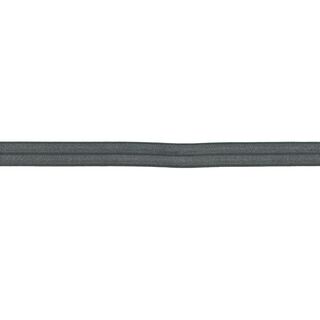 Elastisches Einfassband (Falzgummi) glänzend [15 mm] – dunkelgrau, 