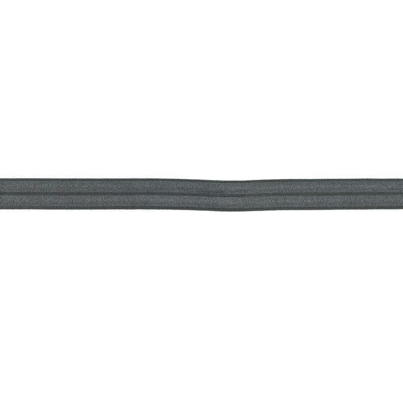 Elastisches Einfassband (Falzgummi) glänzend [15 mm] – dunkelgrau,  image number 1