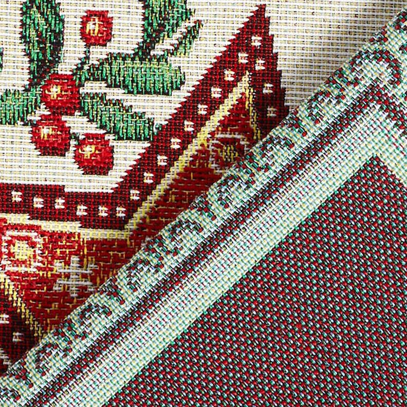 Dekopanel Gobelin Weihnachtsdeko – karminrot, image number 4