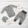 Rippenjersey Leomuster – wollweiss,  thumbnail number 6
