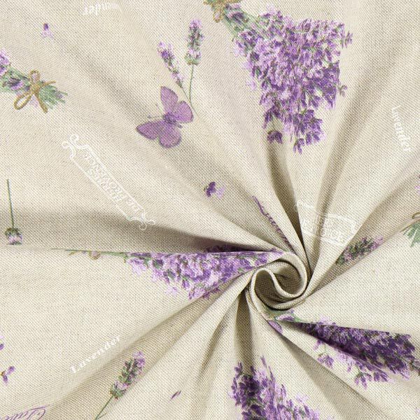 Halbpanama Lavendelstrauß – natur | Reststück 100cm