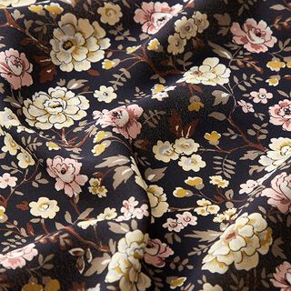 Chiffon Streublumen – schwarz, 