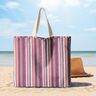 Dekostoff Jacquard Pastell-Streifen – rosa/lila,  thumbnail number 7
