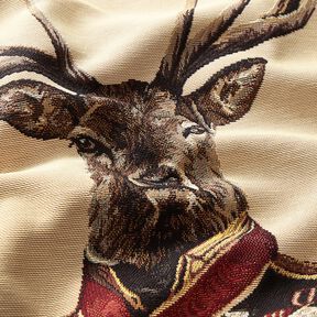 Dekopanel Gobelin Admiral Hirsch &ndash; hellbeige/schwarz, 