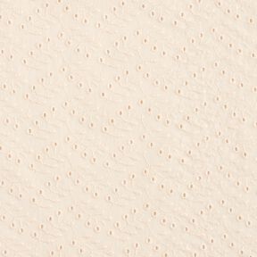 Batist Lochstickerei Blätterranken – creme, 