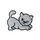 Applikation – Reflex-Motiv Katze | Kleiber,  thumbnail number 1