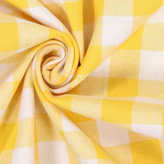 Baumwollstoff Vichy - 1,7 cm – gelb, 