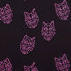Alpenfleece Origami-Wolf  – schwarz/neonpink,  thumbnail number 1